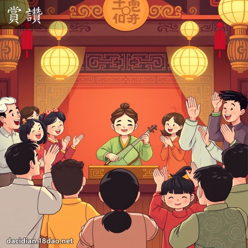赏讚 - 国语大辞典配图