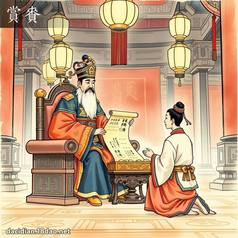 賞賚 - 國語大辭典配圖