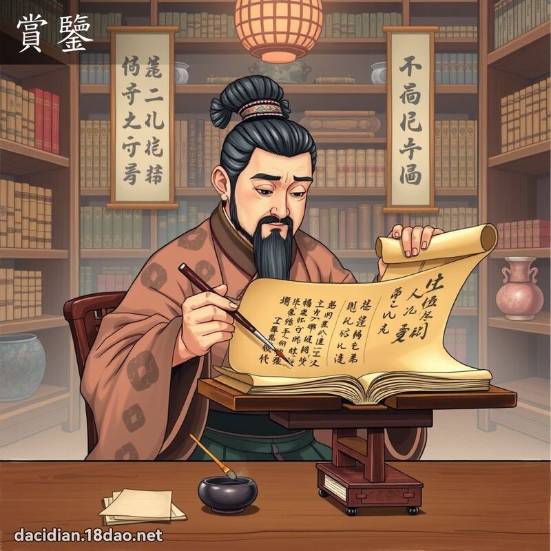 賞鑒 - 國語大辭典配圖