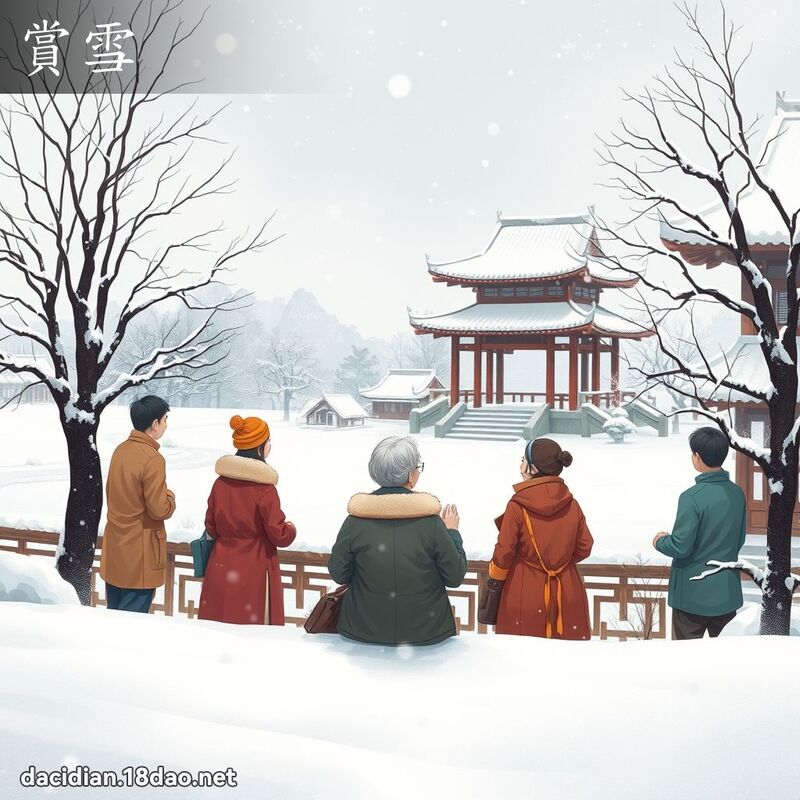 賞雪 - 國語大辭典配圖