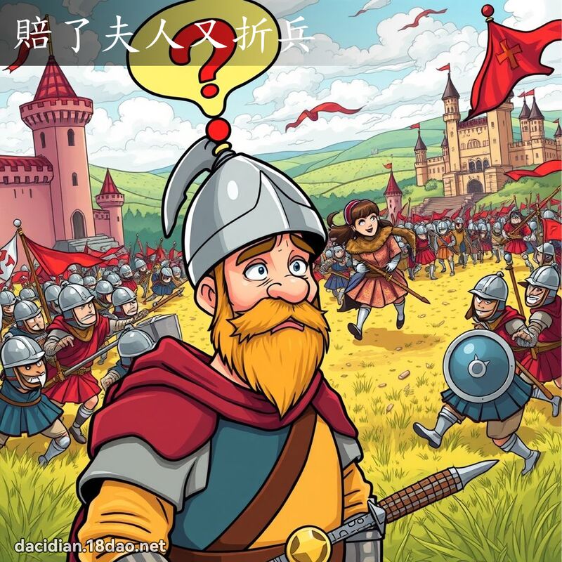 賠了夫人又折兵 - 國語大辭典配圖