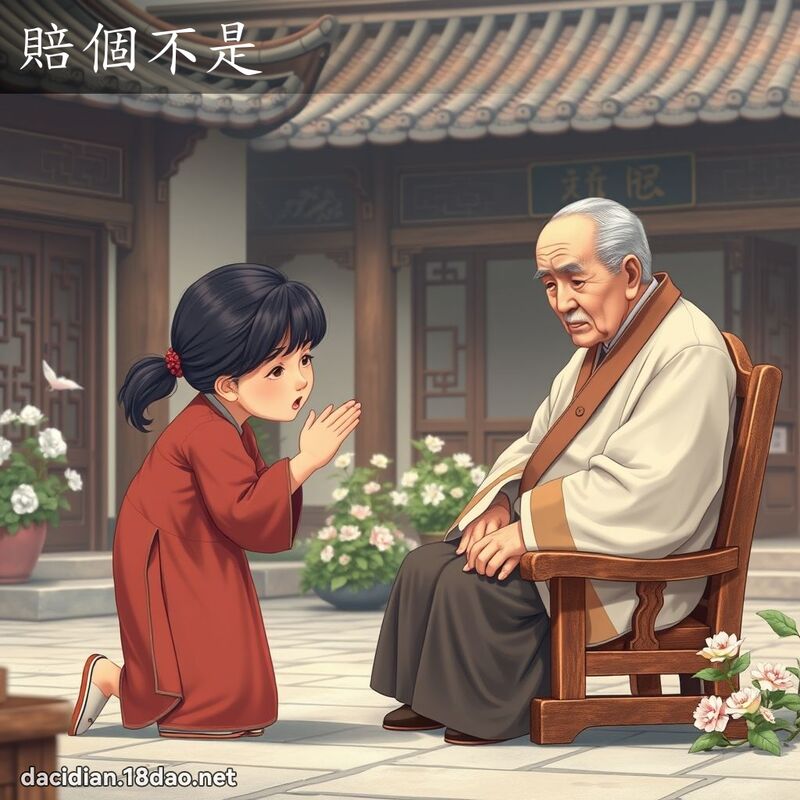 赔个不是 - 国语大辞典配图