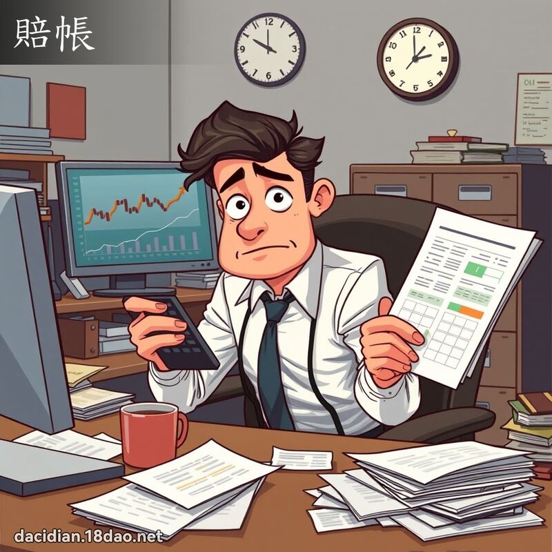 賠帳 - 國語大辭典配圖
