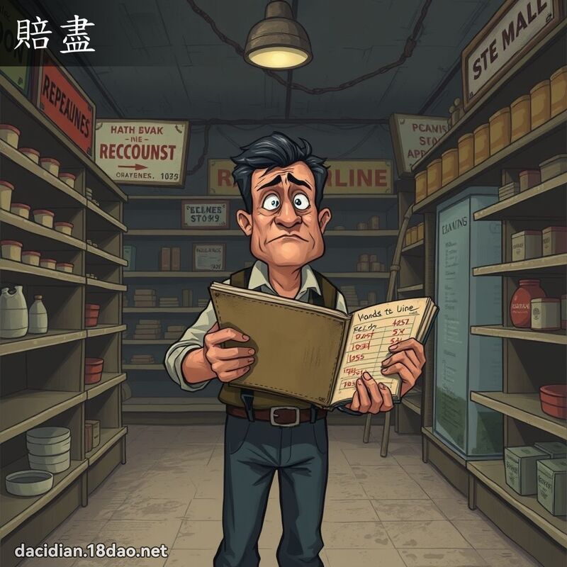 賠盡 - 國語大辭典配圖