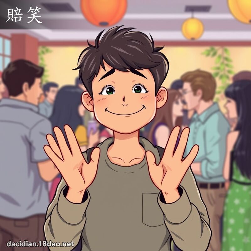 賠笑 - 國語大辭典配圖