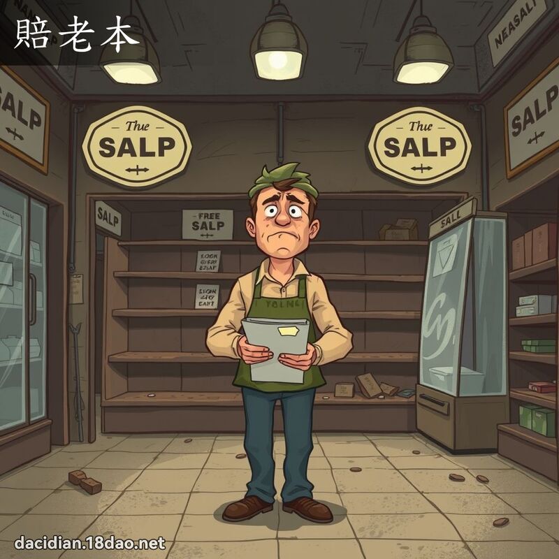賠老本 - 國語大辭典配圖