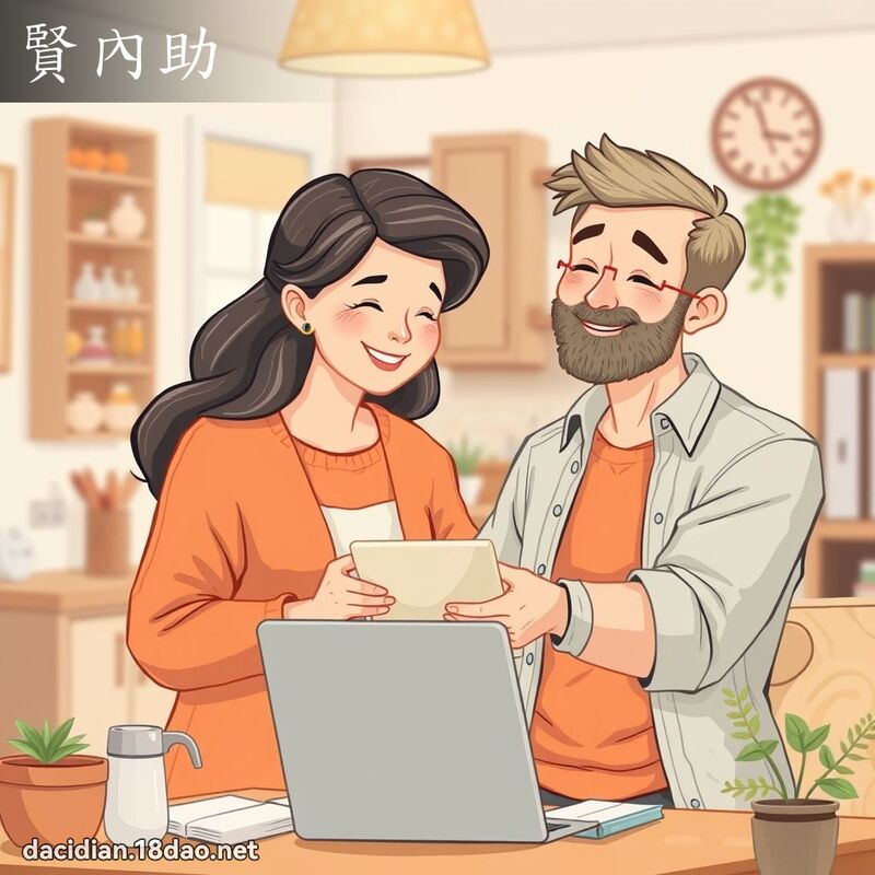 賢內助 - 國語大辭典配圖
