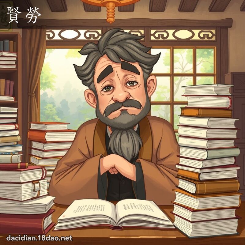 賢勞 - 國語大辭典配圖