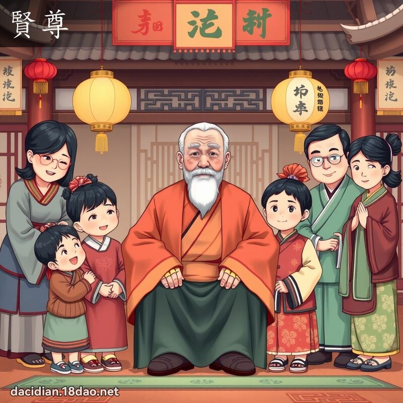 贤尊 - 国语大辞典配图