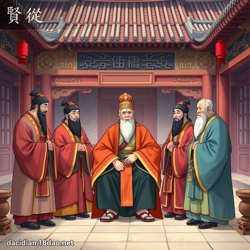 贤从 - 国语大辞典配图