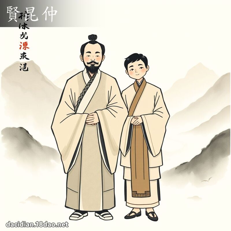 贤昆仲 - 国语大辞典配图