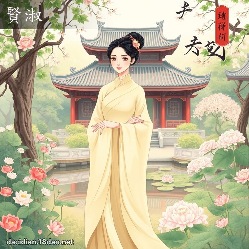贤淑 - 国语大辞典配图