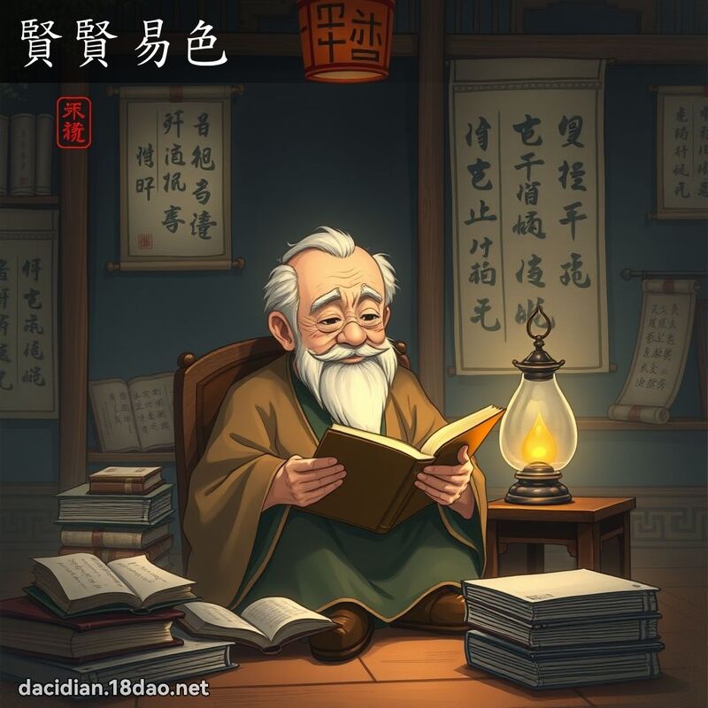 賢賢易色 - 國語大辭典配圖