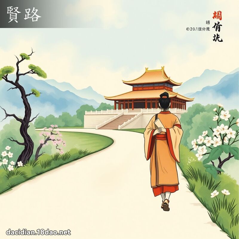 贤路 - 国语大辞典配图