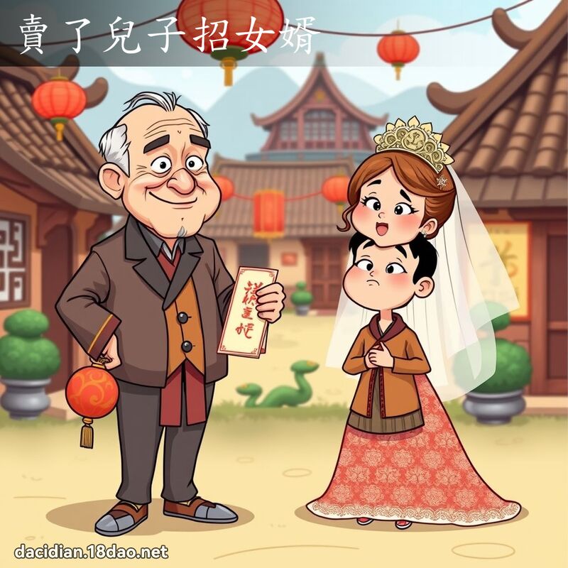 卖了儿子招女婿 - 国语大辞典配图