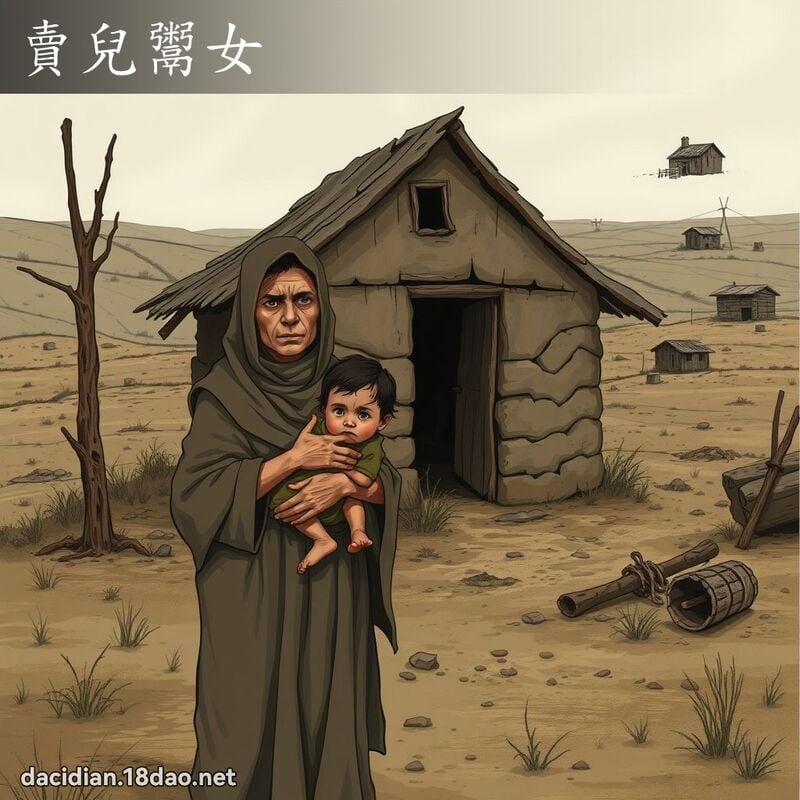 卖儿鬻女 - 国语大辞典配图