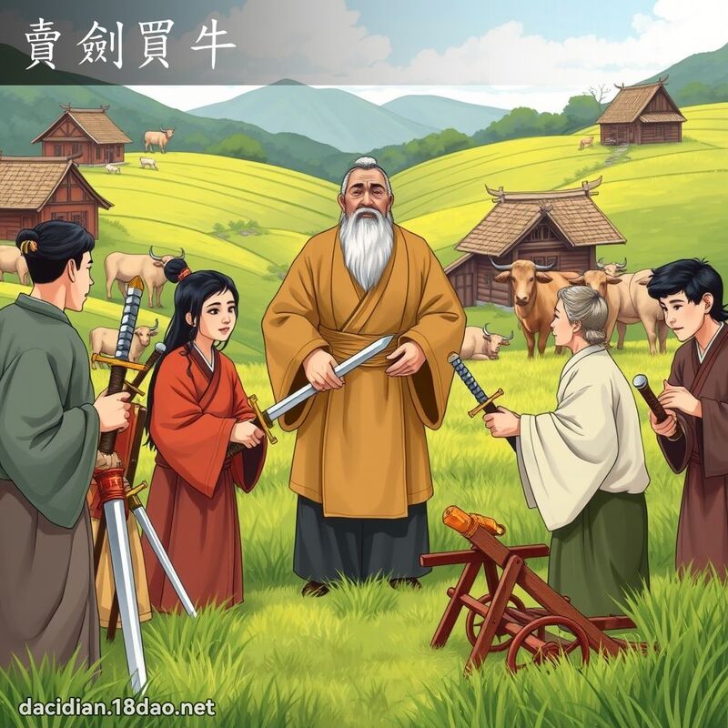 賣劍買牛 - 國語大辭典配圖