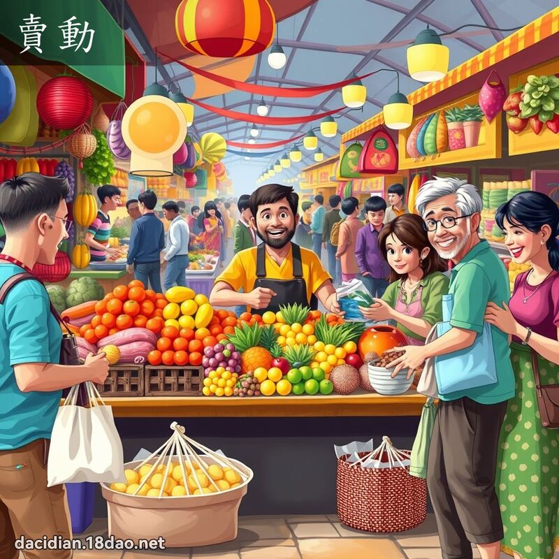 卖动 - 国语大辞典配图
