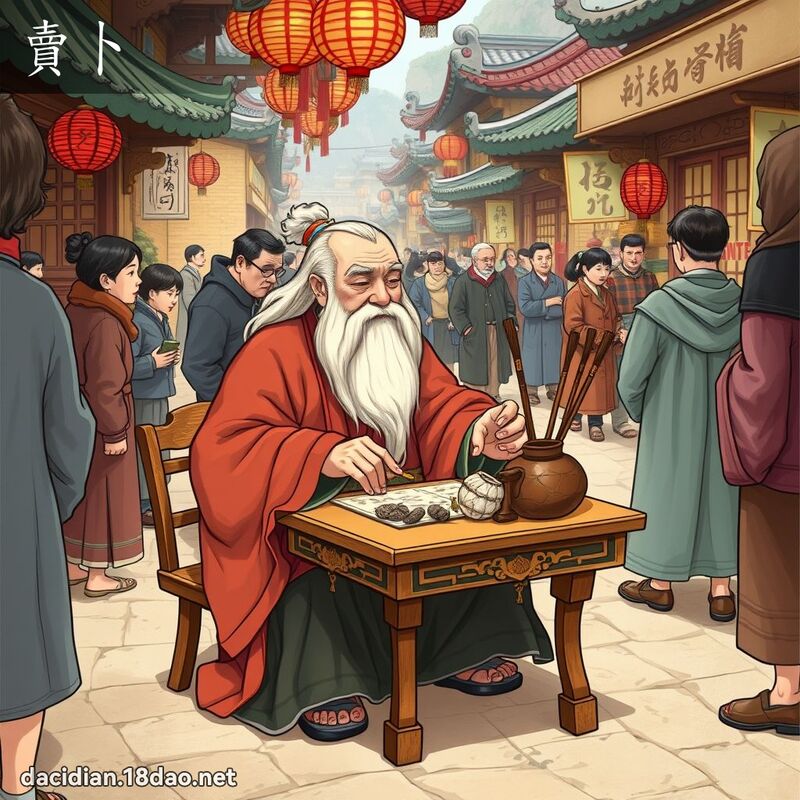 賣卜 - 國語大辭典配圖