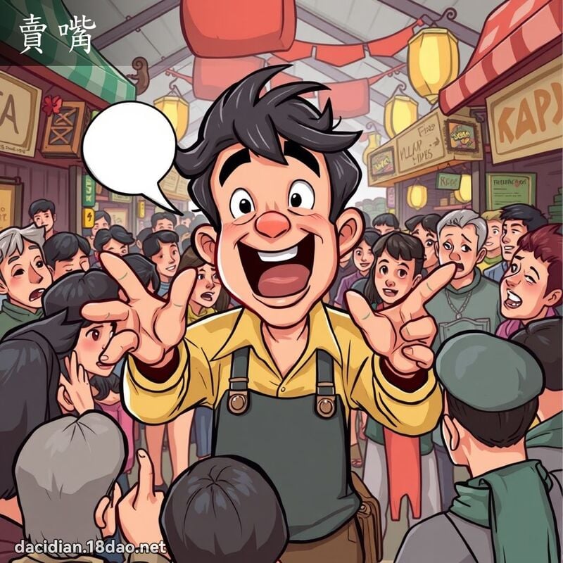 賣嘴 - 國語大辭典配圖