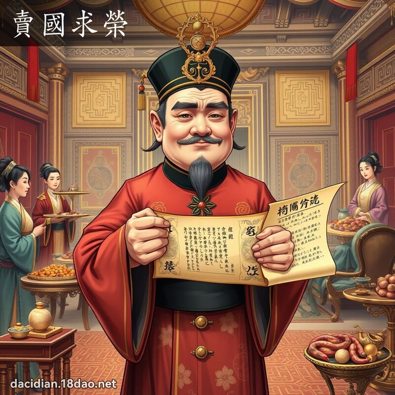 賣國求榮 - 國語大辭典配圖