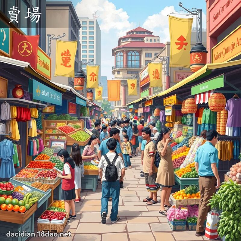 賣場 - 國語大辭典配圖