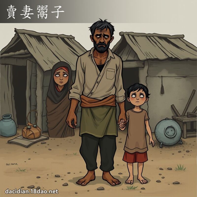 卖妻鬻子 - 国语大辞典配图