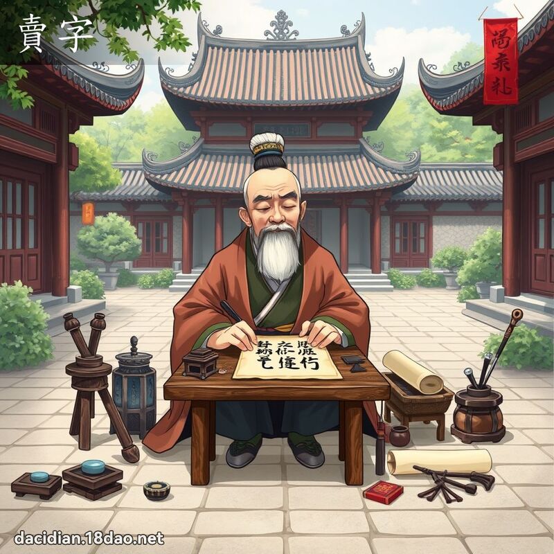 卖字 - 国语大辞典配图