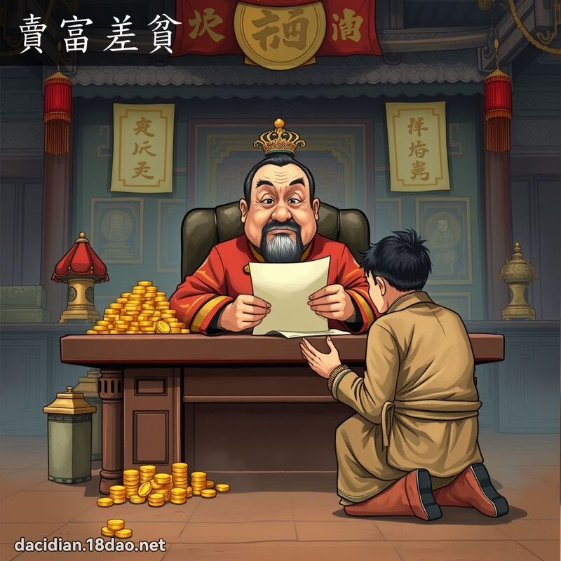 賣富差貧 - 國語大辭典配圖