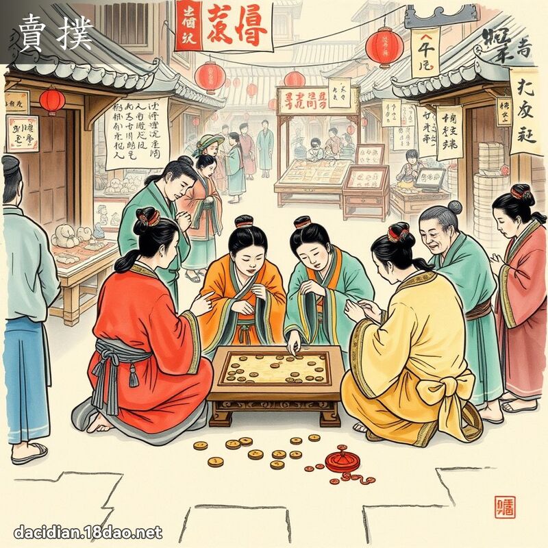 賣撲 - 國語大辭典配圖