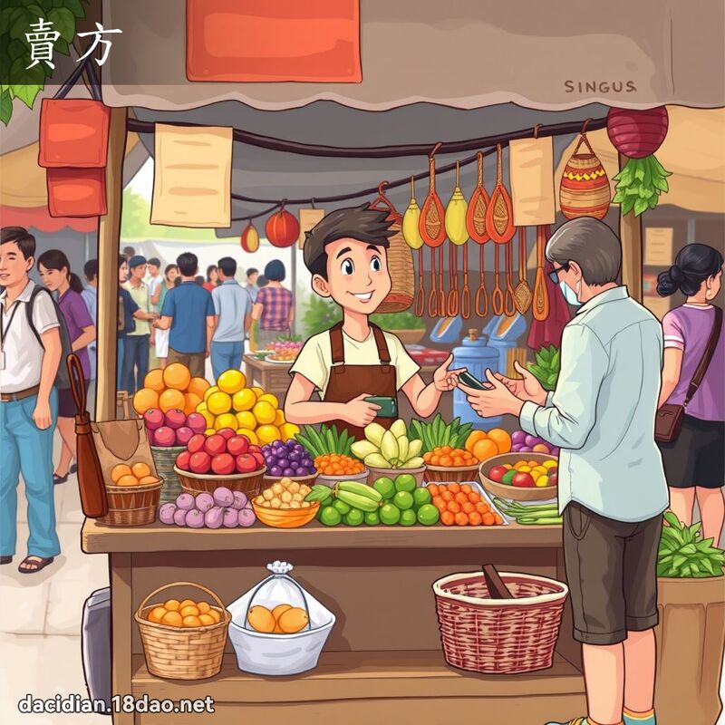 賣方 - 國語大辭典配圖