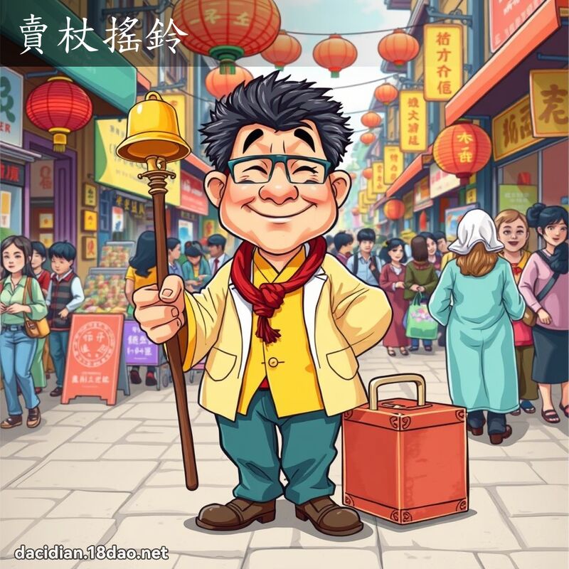 卖杖摇铃 - 国语大辞典配图