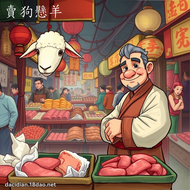 卖狗悬羊 - 国语大辞典配图