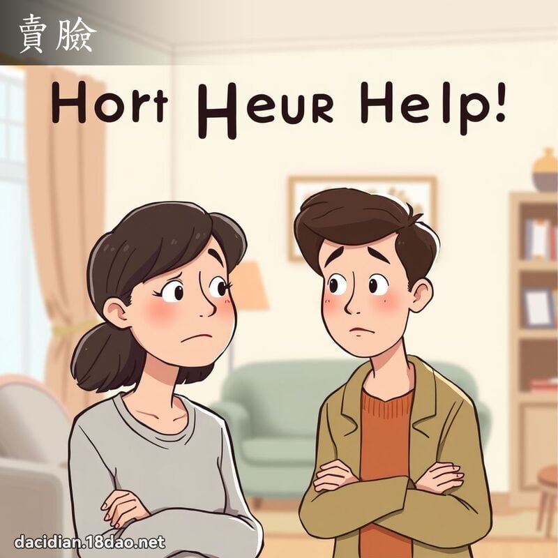 卖脸 - 国语大辞典配图