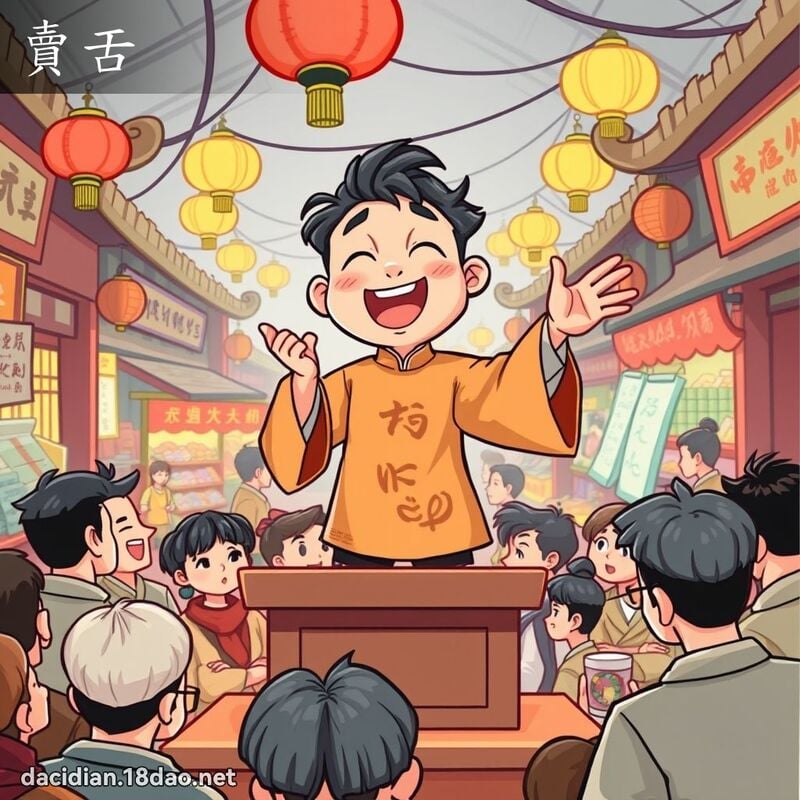 賣舌 - 國語大辭典配圖