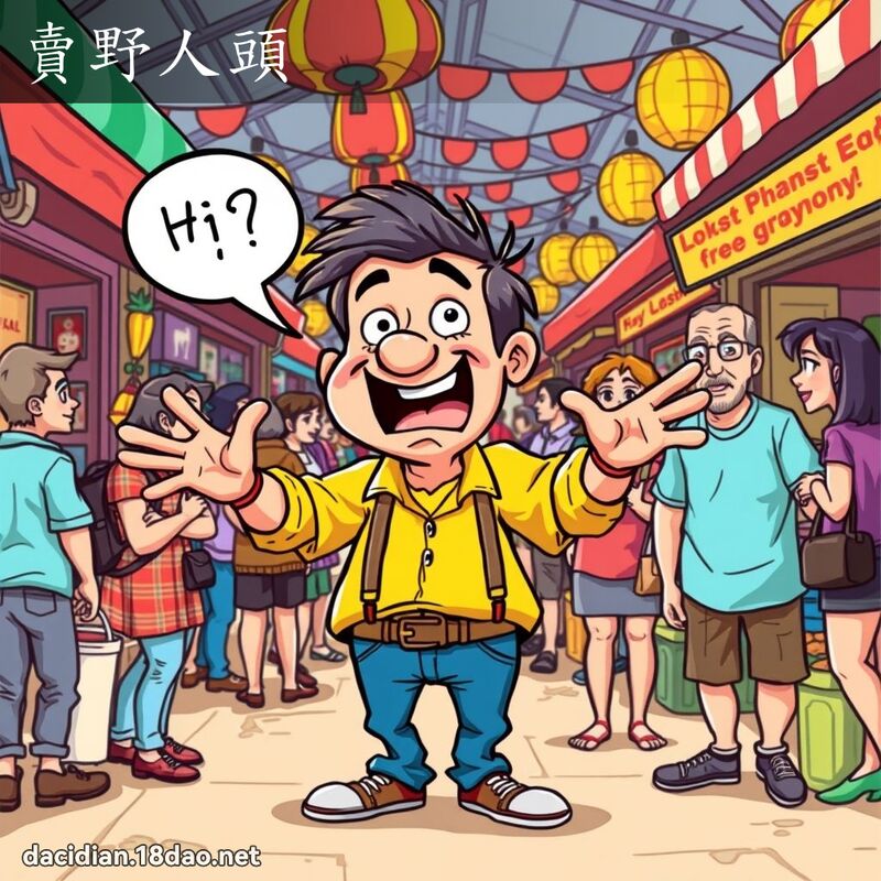 賣野人頭 - 國語大辭典配圖