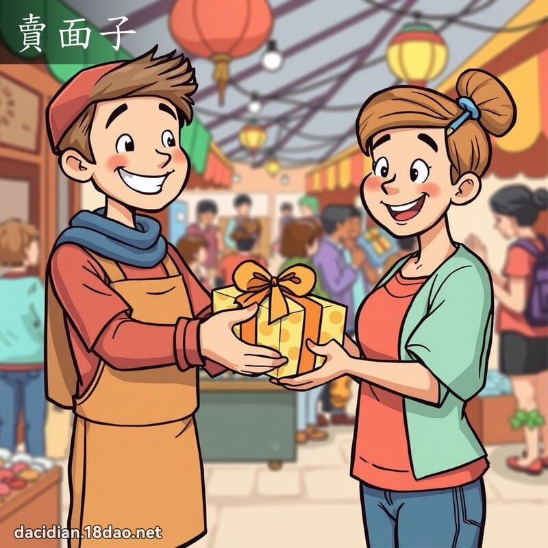 卖面子 - 国语大辞典配图