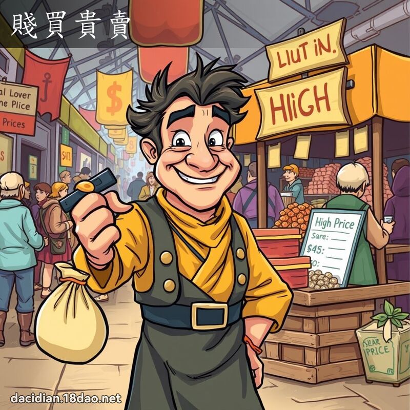 賤買貴賣 - 國語大辭典配圖