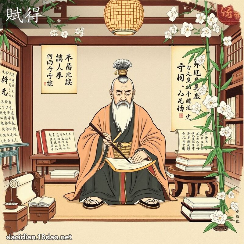 赋得 - 国语大辞典配图