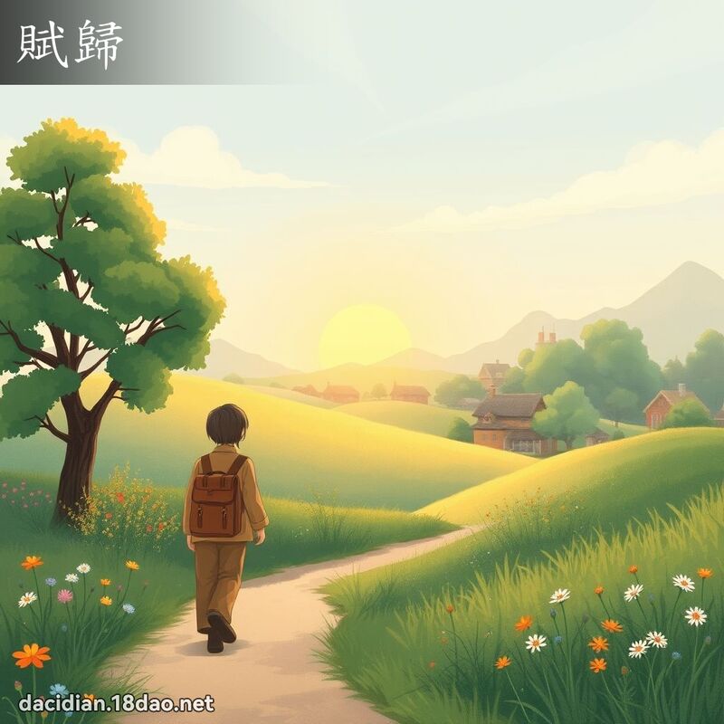 赋归 - 国语大辞典配图