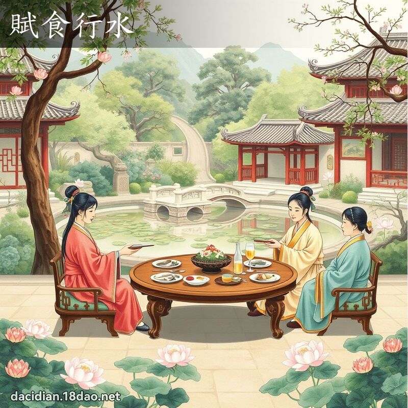 赋食行水 - 国语大辞典配图
