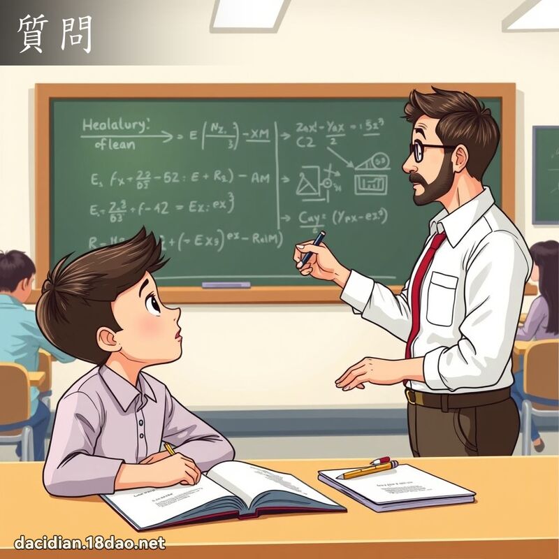 質問 - 國語大辭典配圖