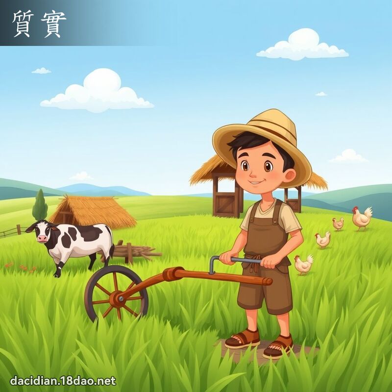 质实 - 国语大辞典配图