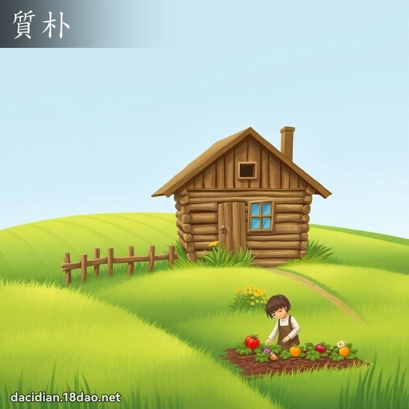 质朴 - 国语大辞典配图