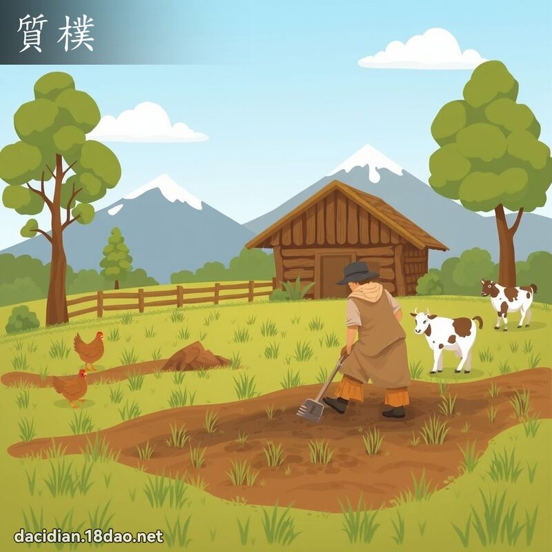 質樸 - 國語大辭典配圖