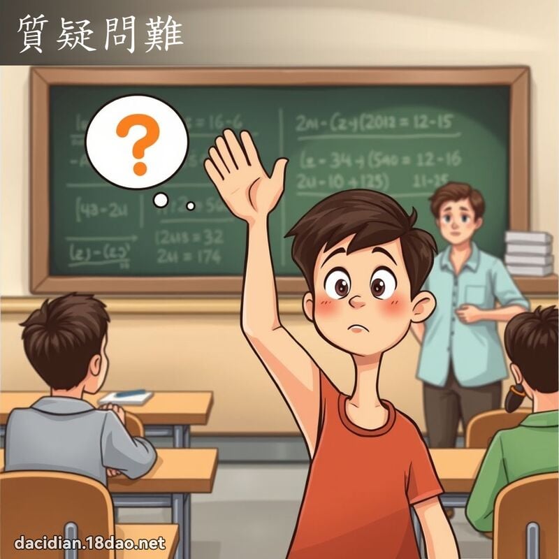 質疑問難 - 國語大辭典配圖