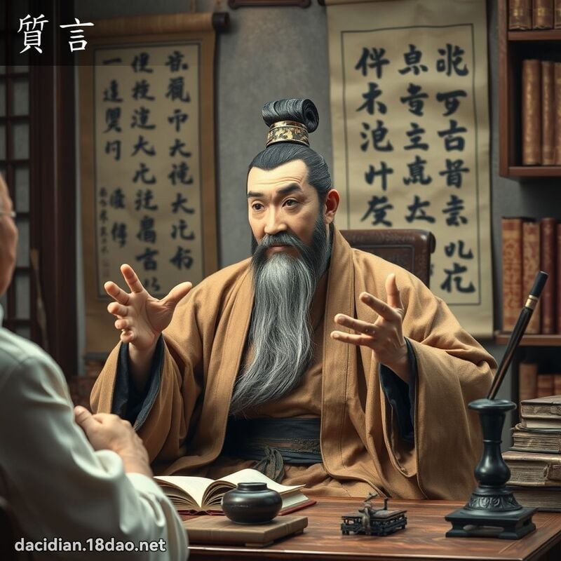质言 - 国语大辞典配图