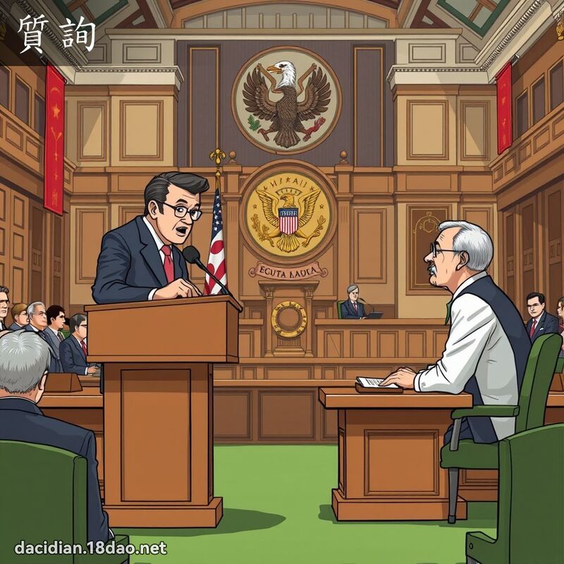 質詢 - 國語大辭典配圖