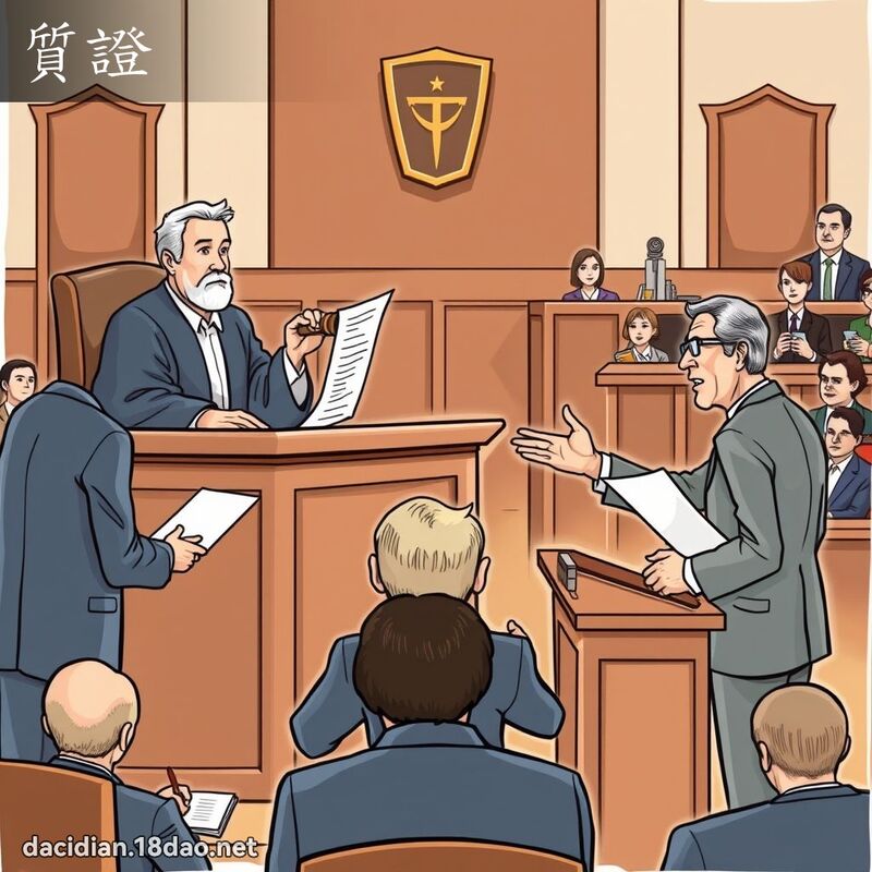 质证 - 国语大辞典配图