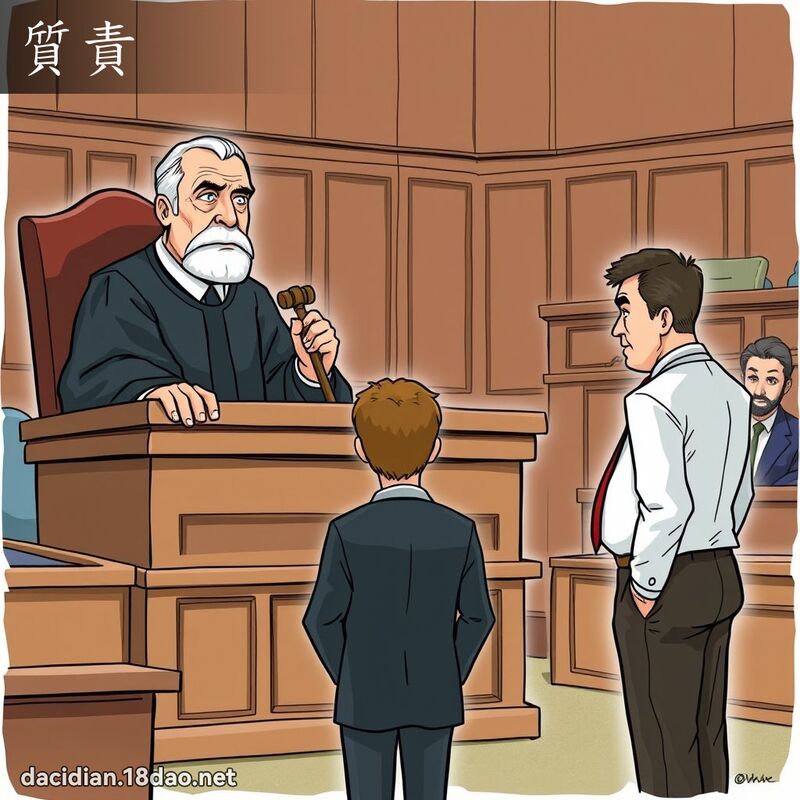 質責 - 國語大辭典配圖